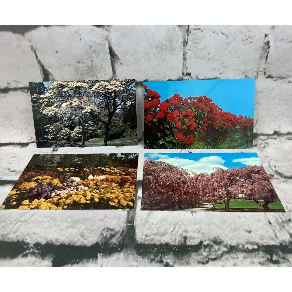 Vintage Postcard Lot Ecology Keep American Beautiful Series Flower Fields